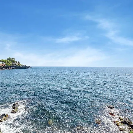 Ancient Overlooking The Sea With Garden Santa Tecla
