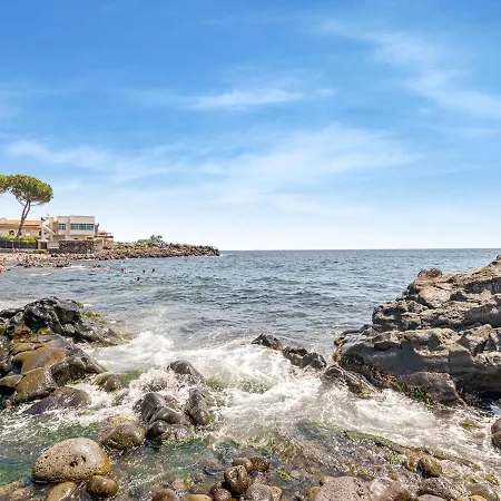 Ancient Overlooking The Sea With Garden Santa Tecla